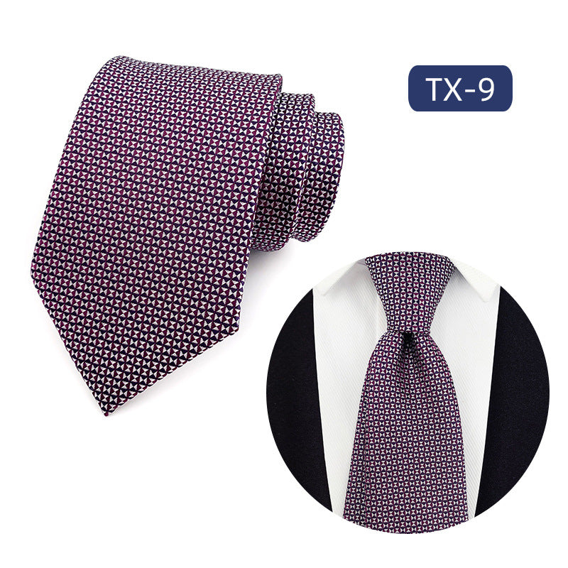 Corbata para hombre al por mayor en stock, de tejido jacquard teñido en hilo, con pequeño patrón floral, estilo informal de negocios, ideal para bodas y para el novio.
