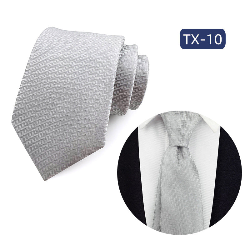 Corbata para hombre al por mayor en stock, de tejido jacquard teñido en hilo, con pequeño patrón floral, estilo informal de negocios, ideal para bodas y para el novio.