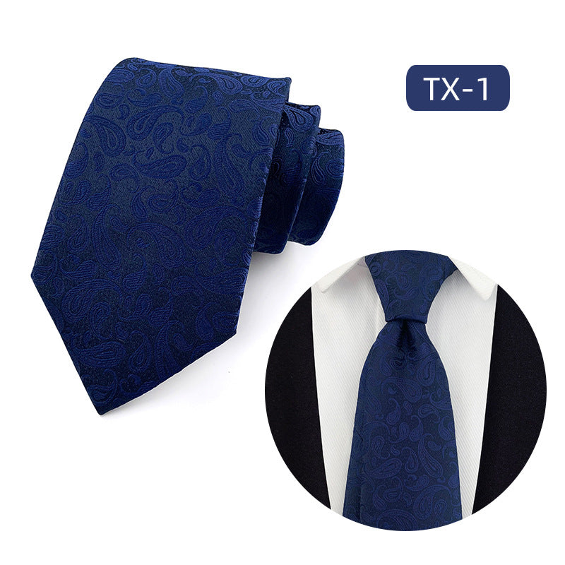 Corbata para hombre al por mayor en stock, de tejido jacquard teñido en hilo, con pequeño patrón floral, estilo informal de negocios, ideal para bodas y para el novio.