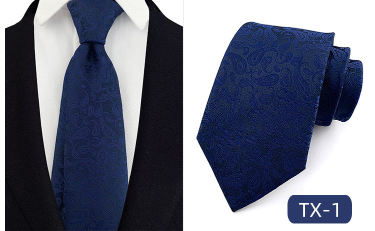 Corbata para hombre al por mayor en stock, de tejido jacquard teñido en hilo, con pequeño patrón floral, estilo informal de negocios, ideal para bodas y para el novio.