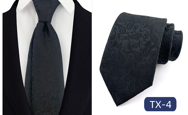 Corbata para hombre al por mayor en stock, de tejido jacquard teñido en hilo, con pequeño patrón floral, estilo informal de negocios, ideal para bodas y para el novio.