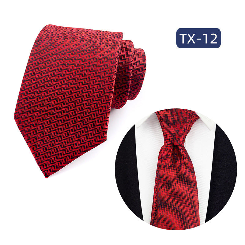 Corbata para hombre al por mayor en stock, de tejido jacquard teñido en hilo, con pequeño patrón floral, estilo informal de negocios, ideal para bodas y para el novio.