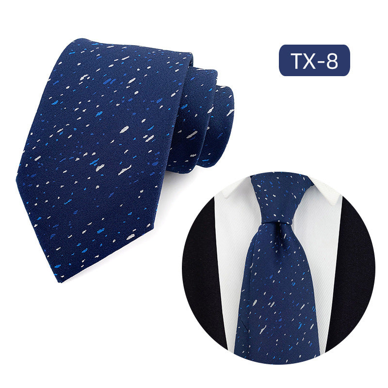 Corbata para hombre al por mayor en stock, de tejido jacquard teñido en hilo, con pequeño patrón floral, estilo informal de negocios, ideal para bodas y para el novio.