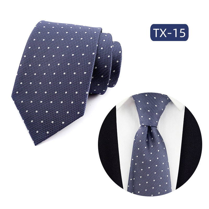 Corbata para hombre al por mayor en stock, de tejido jacquard teñido en hilo, con pequeño patrón floral, estilo informal de negocios, ideal para bodas y para el novio.
