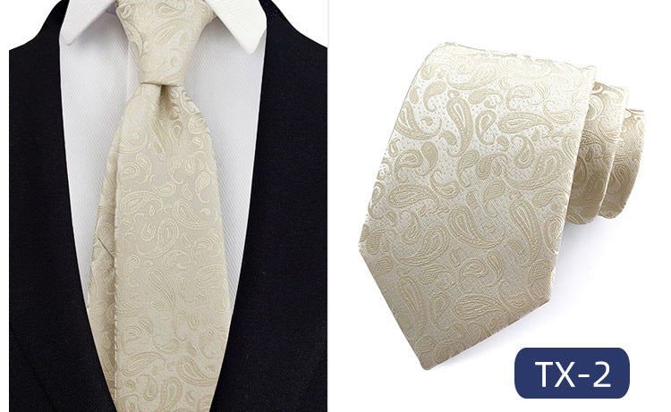 Corbata para hombre al por mayor en stock, de tejido jacquard teñido en hilo, con pequeño patrón floral, estilo informal de negocios, ideal para bodas y para el novio.