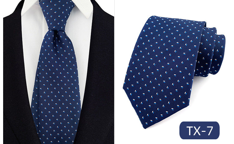 Corbata para hombre al por mayor en stock, de tejido jacquard teñido en hilo, con pequeño patrón floral, estilo informal de negocios, ideal para bodas y para el novio.