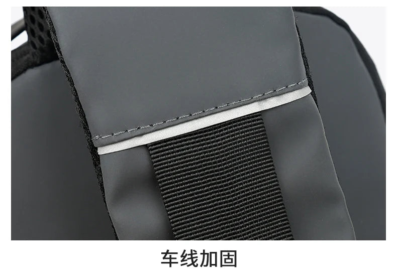 Bolso de pecho a la moda para hombre, riñonera cruzada Oxford de alta calidad, diseño antirrobo, bolso de hombro
