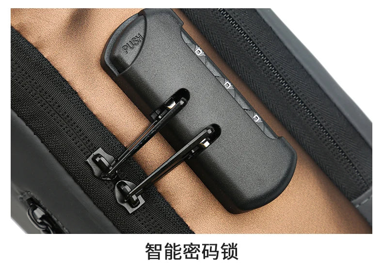 Bolso de pecho a la moda para hombre, riñonera cruzada Oxford de alta calidad, diseño antirrobo, bolso de hombro
