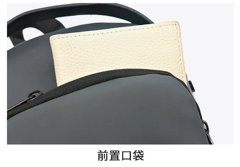 Bolso de pecho a la moda para hombre, riñonera cruzada Oxford de alta calidad, diseño antirrobo, bolso de hombro