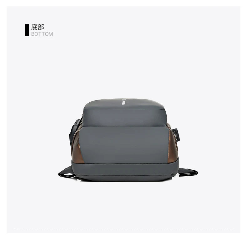 Bolso de pecho a la moda para hombre, riñonera cruzada Oxford de alta calidad, diseño antirrobo, bolso de hombro